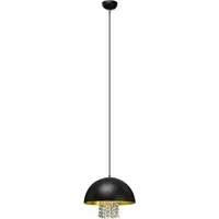 Eromay Pendant Light with Crystals - Black