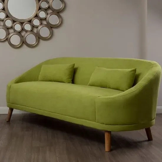 Errai 3-Seater Sofa - Green, Linen image