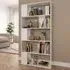 Errigal High Gloss Bookcase and Room Divider - White