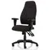 Esme Fabric Office Chair with Arms - Black