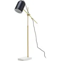 Essen Floor Lamp - Black, Marble