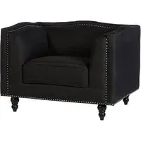 Essence Upholstered Armchair - Black