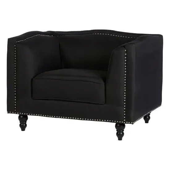 Essence Upholstered Armchair - Black