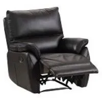 Essex 1-Seater Electric Recliner Sofa - Black, Faux Leather alternate view