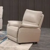 Essex 1-Seater Recliner Sofa - Chalk, Faux Leather