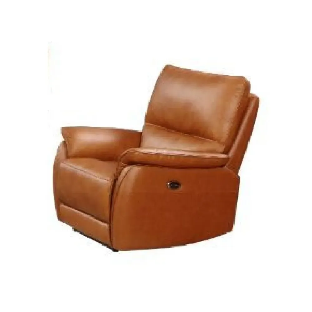 Essex 1-Seater Recliner Sofa - Tan, Faux Leather