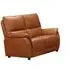 Essex 2-Seater Sofa - Tan, Faux Leather