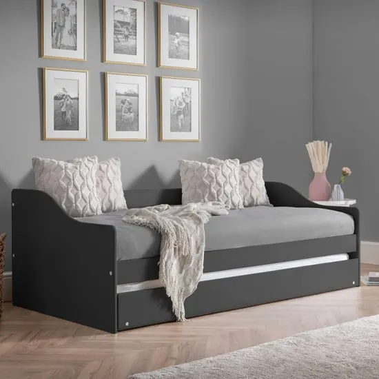 Esslingen Daybed with Guest Bed - Anthracite, MDF