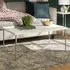 Estero Coffee Table with Chrome Y-Leg Frame - White Marble Effect