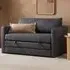 Estero Fabric Sofa Bed - Grey