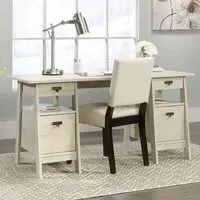 Estero Laptop Desk with 4 Drawers - Chalked Chestnut, Wood