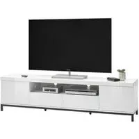 Estonia Large TV Stand with Storage - White, MDF