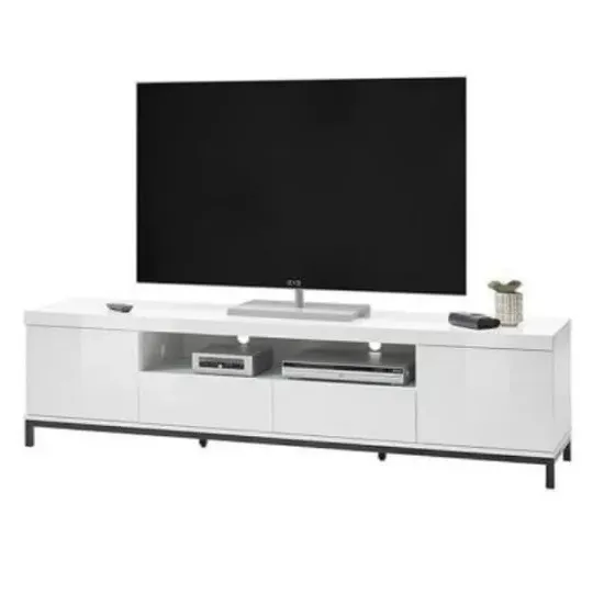 Estonia Large TV Stand with Storage - White, MDF image