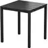 Etax 80cm Square Dining Table - Black, Aluminium