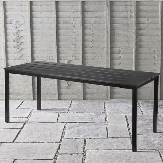 Etax Rectangular Dining Table - Black