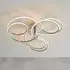 Eterne 3 Lights Semi Flush Ceiling Light - Chrome