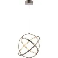 Eternity LED Triple Loop Pendant Light - Matt Nickel