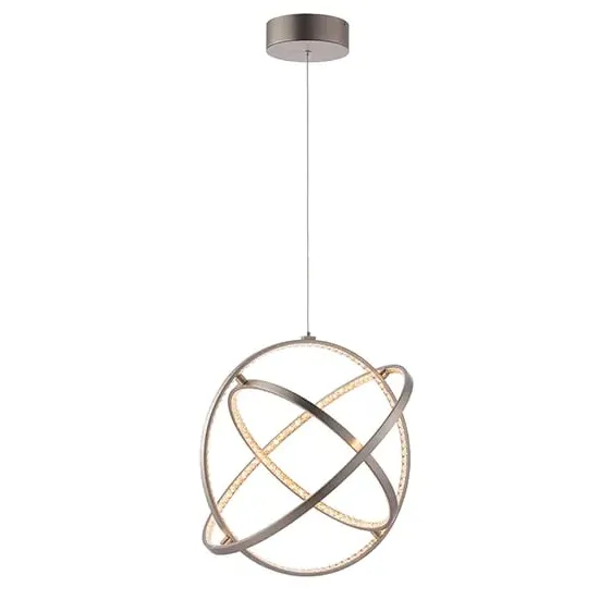 Eternity LED Triple Loop Pendant Light - Matt Nickel image