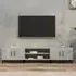 Ethan TV Stand with 4 Doors - Concrete Effect, Engineered Wood