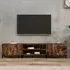 Ethan TV Stand with 4 Doors - Smoked Oak, Engineered Wood