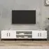 Ethan TV Stand with 4 Doors - White, Engineered Wood