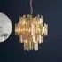 Eureka 12 Lights Crystal Ceiling Pendant Light - Gold