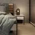 Eureka Bedside Cabinet with LED - Beige