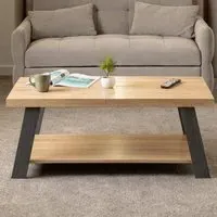 Eureka Coffee Table with Storage - Grey, Sonoma Wood