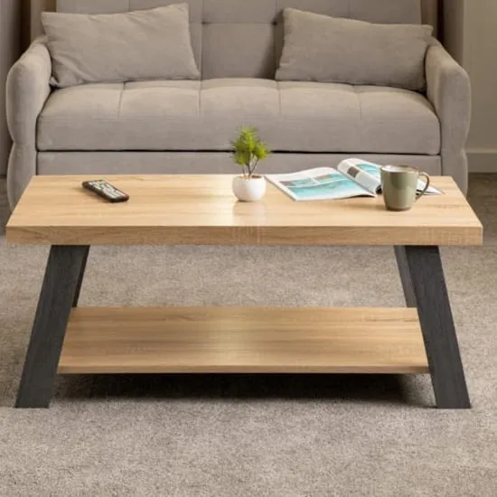 Eureka Coffee Table with Storage - Grey, Sonoma Wood