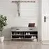 Eureka Shoe Storage Bench with 2 Drawers - Grey