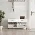 Eureka Shoe Storage Bench with 2 Drawers - White