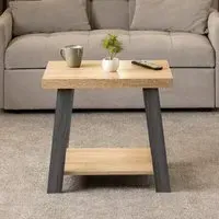 Eureka Side Table - Grey, Sonoma Wood