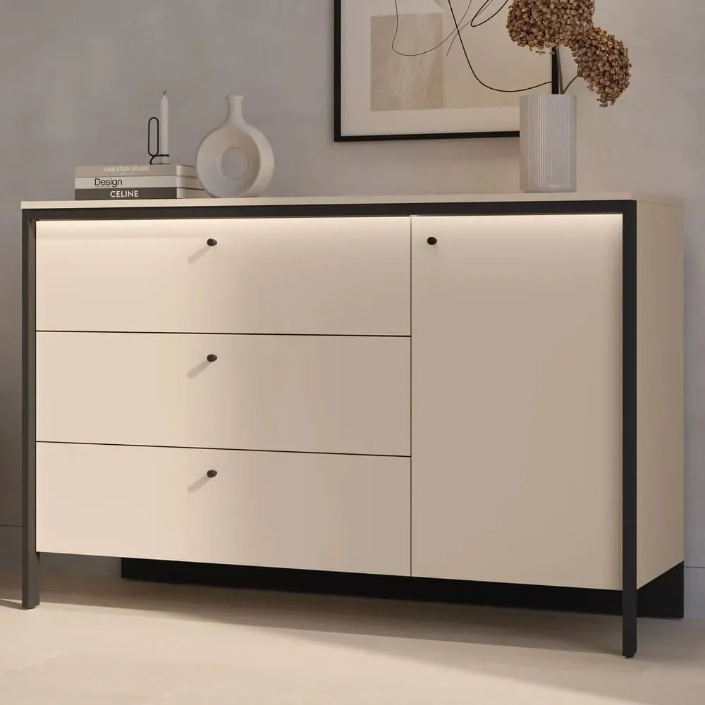 Eureka Sideboard with LED - Beige