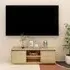 Eurus TV Stand with 2 Doors - Natural, Pinewood