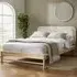 Eustis King Size Bed Frame - White, Oak