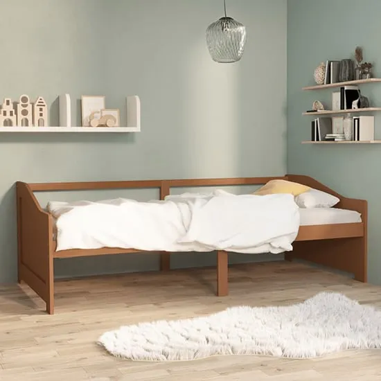 Evania Single Day Bed - Brown, Pine Wood