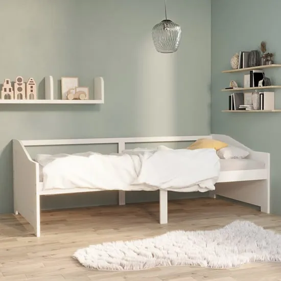 Evania Single Day Bed - White, Pine Wood