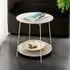 Evanston Large End Table with Undershelf - Grey, Metal