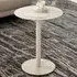 Evanston Round End Table - Grey, Metal