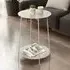 Evanston Small End Table with Undershelf - Grey, Metal