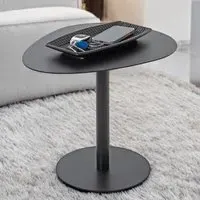 Evanston Triangle End Table - Black, Metal