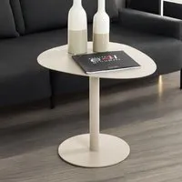 Evanston Triangle End Table - Grey, Metal
