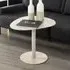 Evanston Triangle End Table - Grey, Metal