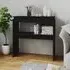 Everill Console Table with Undershelf - Black, Engineered Wood