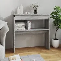 Everill Console Table with Undershelf - Grey Sonoma Oak