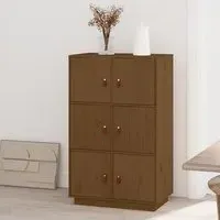 Everix 6-Door Storage Cabinet - Honey Brown, Pinewood