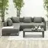 Ewloe Left Hand Lounge Set with Coffee Table - Mystic Grey