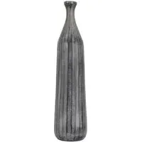Exeter Large Bottle Vase - Antique Grey, Aluminium