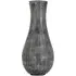 Exeter Large Fluted Vase - Antique Grey, Aluminium