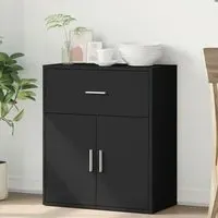 Exeter Sideboard with 2 Doors 1 Drawer - Black